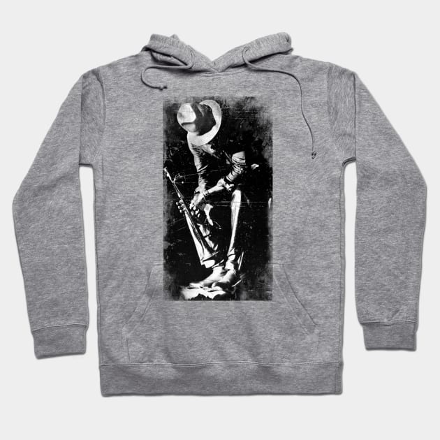 Retro Miles Davis Hoodie by TimTimMarket